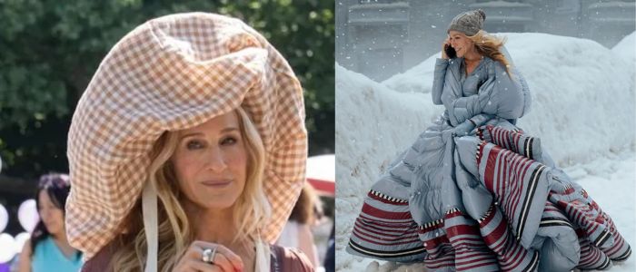 Carrie Bradshaw’s Giant Hat Stuns in And Just Like That