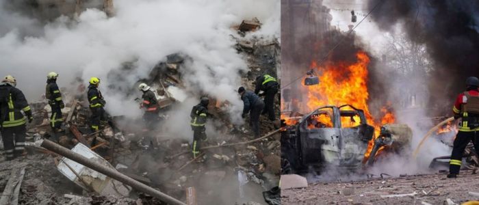 Russian Missile Strike Kills 18, Injures 300 in Ukraine