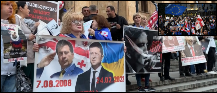 Protests in Georgia Over Political Arrests Continue