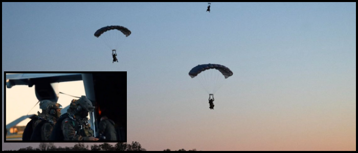 Polish Paratroopers Land on Gotland in NATO Drill