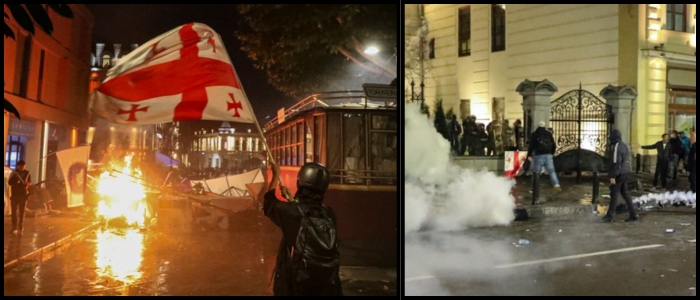 Georgian Protests Persist After Disputed Local Elections