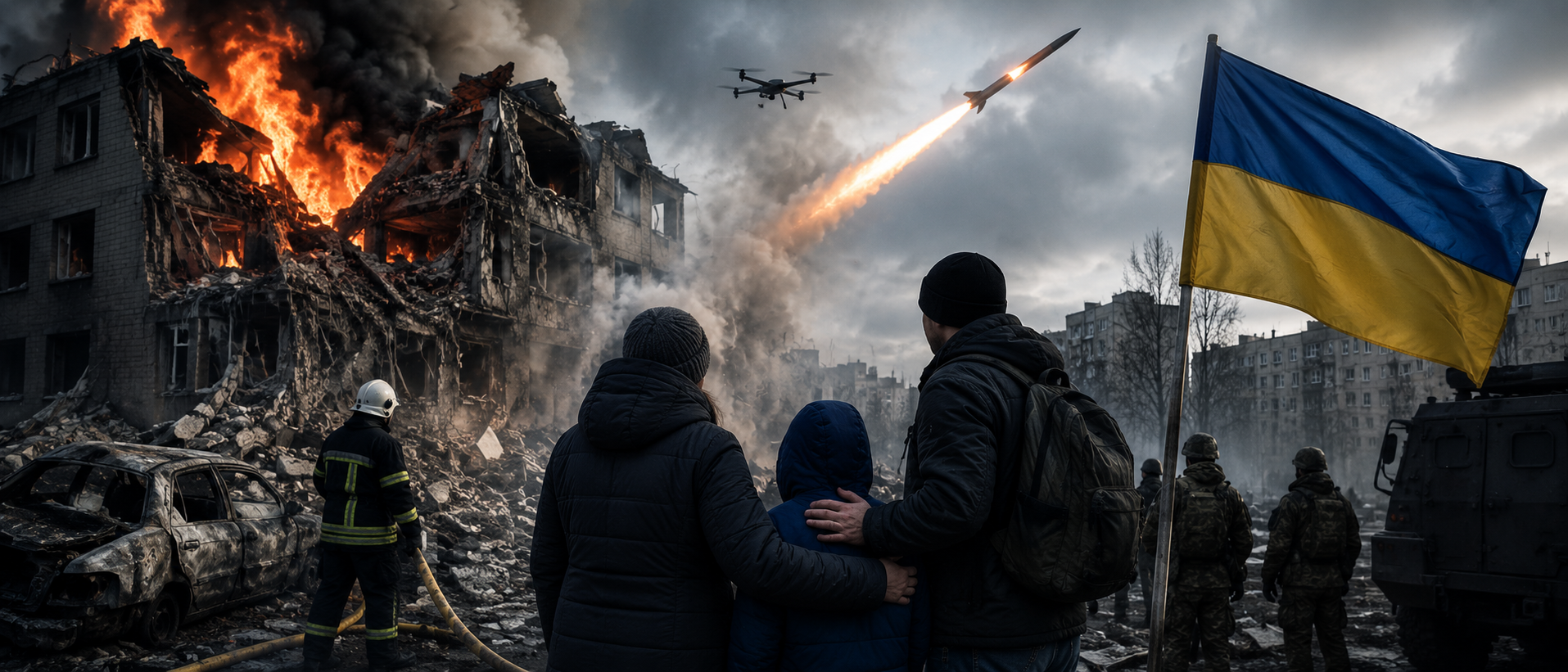 Russian Strikes Kill Four in Ukraine's Kharkiv Region